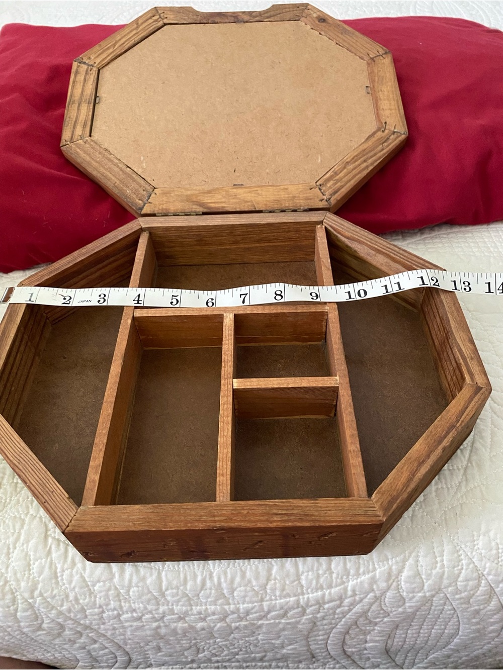 Vintage Wooden Box With Compartments
In Excellent Condition For The Age - Picture 13 of 14